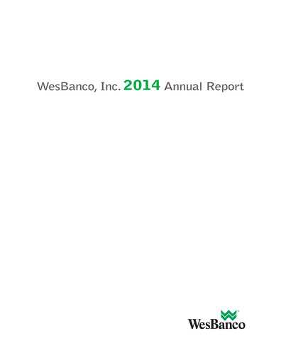 Miniature WesBanco Rapport annuel 2014
