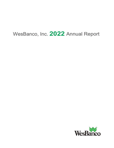 Miniature WesBanco Rapport annuel 2022