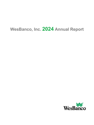 Miniature WesBanco Rapport annuel 2024
