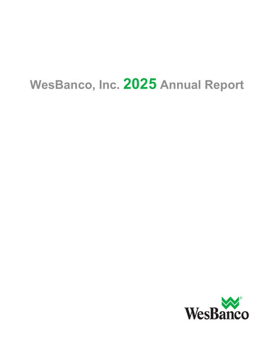 Miniature WesBanco Rapport annuel 2025