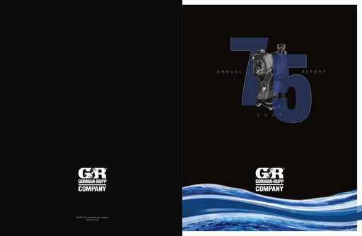 Thumbnail Gorman-Rupp Annual Report 2007