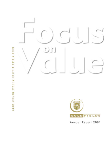 Thumbnail Gold Fields
 Annual Report 2001