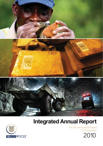 Thumbnail Gold Fields
 Annual Report 2010
