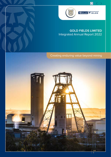Thumbnail Gold Fields
 Annual Report 2022