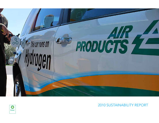 Thumbnail Air Products and Chemicals Sustainability Report 2010