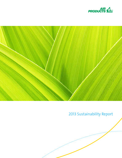 Thumbnail Air Products and Chemicals Sustainability Report 2013