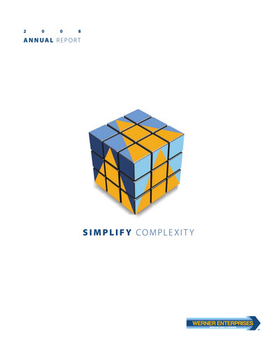 Miniature Werner Enterprises
 Rapport annuel 2008