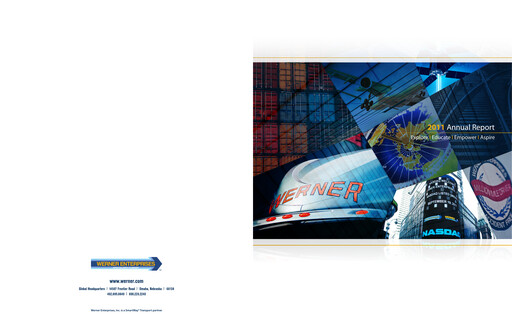 Miniature Werner Enterprises
 Rapport annuel 2011