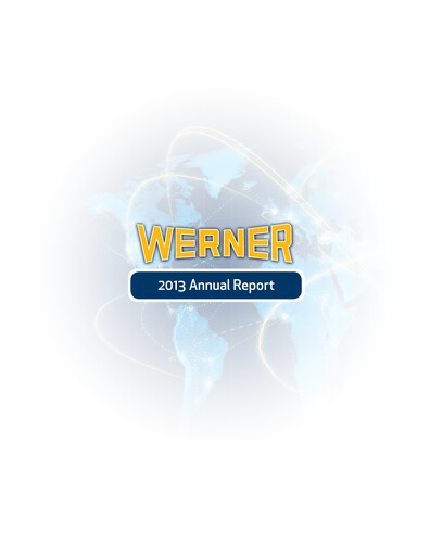 Miniature Werner Enterprises
 Rapport annuel 2013