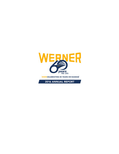 Miniature Werner Enterprises
 Rapport annuel 2016