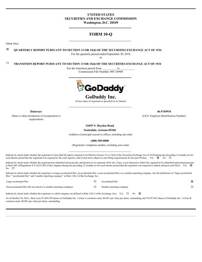 Thumbnail GoDaddy Quarterly Report 2016-q3