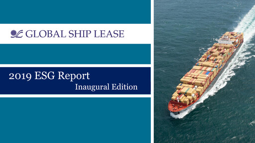 Thumbnail Global Ship Lease ESG Report 2019