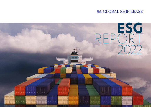 Thumbnail Global Ship Lease ESG Report 2022