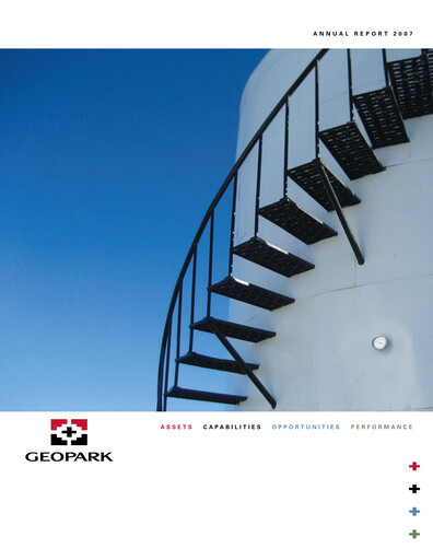 Thumbnail Geopark Annual Report 2007