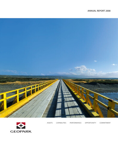 Thumbnail Geopark Annual Report 2008