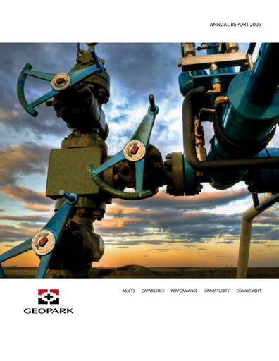 Thumbnail Geopark Annual Report 2009