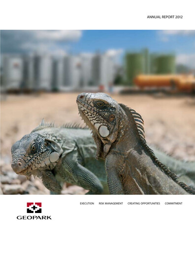 Thumbnail Geopark Annual Report 2012