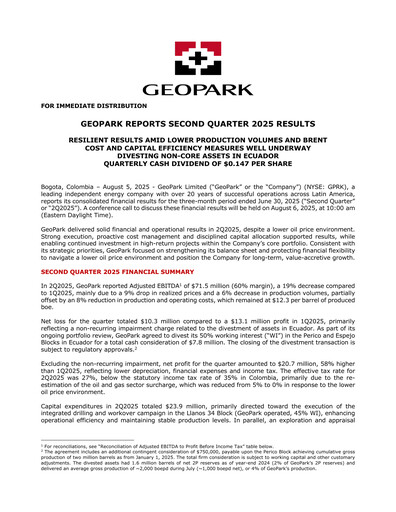 Thumbnail Geopark Quarterly Report 2025-q2