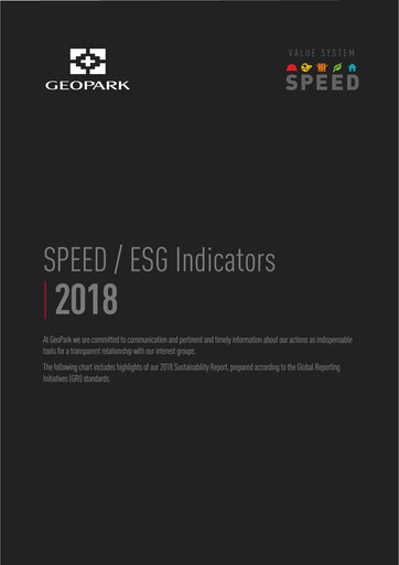 Thumbnail Geopark Sustainability Report 2018