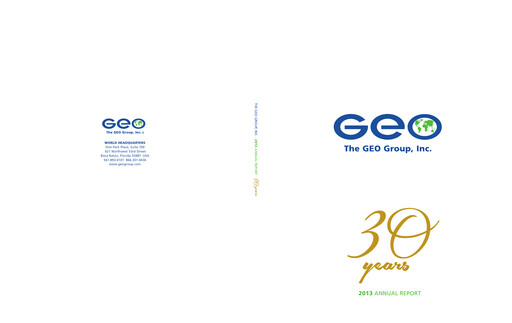 Thumbnail Geo Group Annual Report 2013