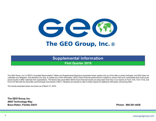 Thumbnail Geo Group Quarterly Report 2019-q1