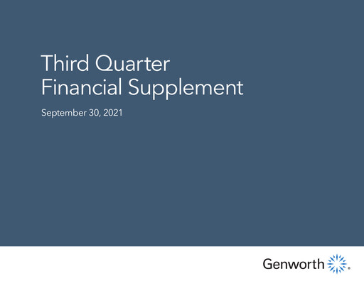Miniature Genworth Financial
 Rapport trimestriel 2021-q3