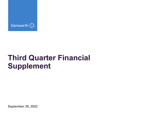 Miniature Genworth Financial
 Rapport trimestriel 2022-q3