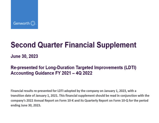 Miniature Genworth Financial
 Rapport trimestriel 2023-q2