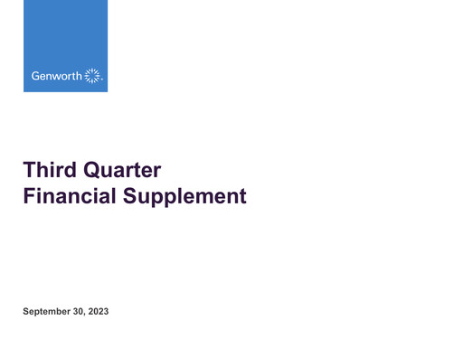 Miniature Genworth Financial
 Rapport trimestriel 2023-q3
