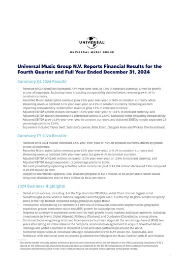 Thumbnail Universal Music Group Financial Statement 2024