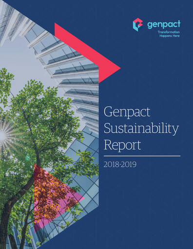 Thumbnail Genpact Sustainability Report 2018-2019