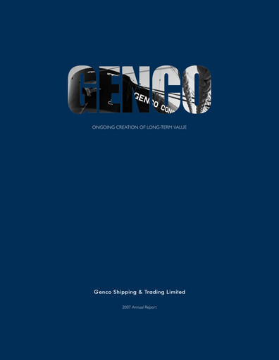 Thumbnail Genco Shipping & Trading Annual Report 2007