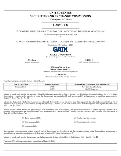 Vorschaubild GATX Quartalsbericht 2026-q1