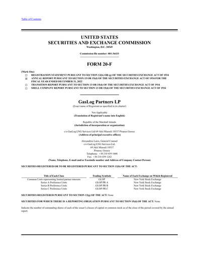 Vorschaubild GasLog Jahresbericht 2022