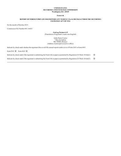 Vorschaubild GasLog Quartalsbericht 2015-q3