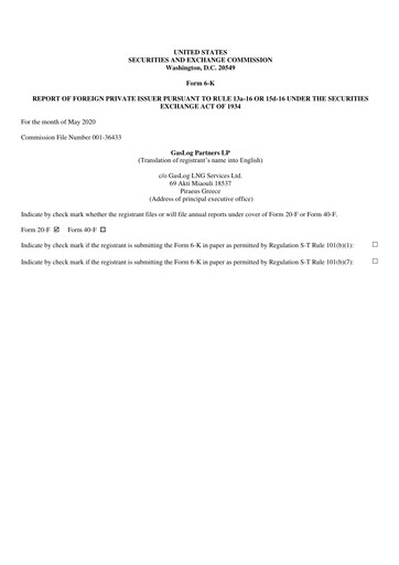 Vorschaubild GasLog Quartalsbericht 2020-q1