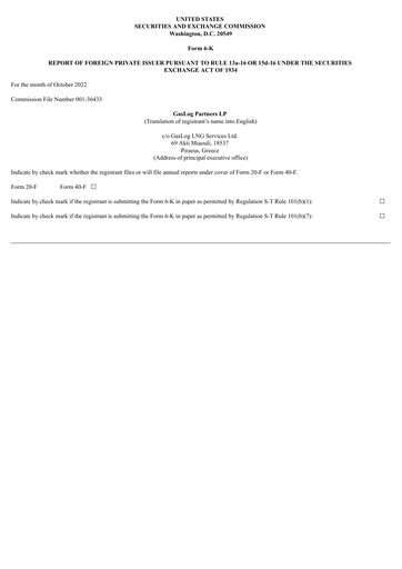 Vorschaubild GasLog Quartalsbericht 2022-q3