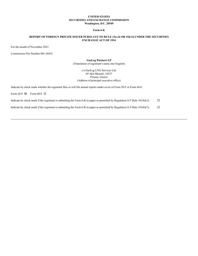 Vorschaubild GasLog Quartalsbericht 2023-q3