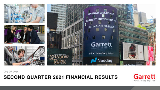 Thumbnail Garrett Motion Quarterly Report 2021-q2