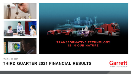 Thumbnail Garrett Motion Quarterly Report 2021-q3