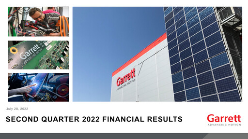 Thumbnail Garrett Motion Quarterly Report 2022-q2