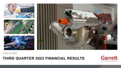 Thumbnail Garrett Motion Quarterly Report 2022-q3