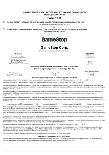 Thumbnail GameStop
 Annual Report 2022