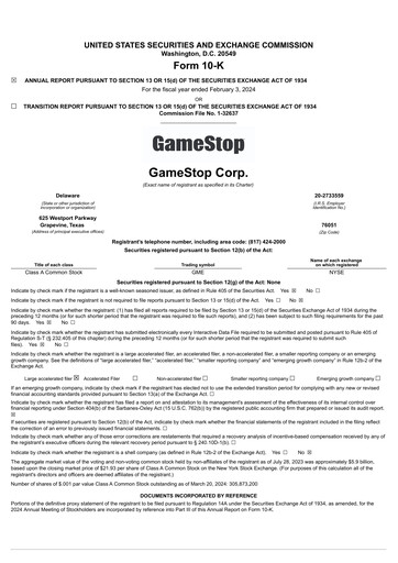 Thumbnail GameStop
 Annual Report 2023