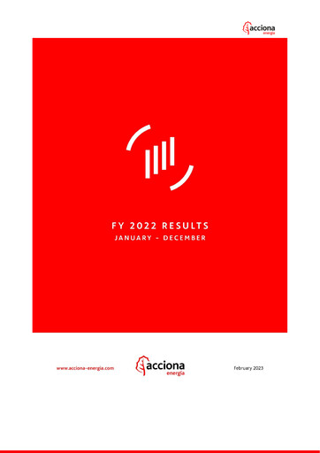 Thumbnail Acciona Energías Renovables Financial Report 2022