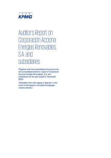Thumbnail Acciona Energías Renovables Financial Statement 2023
