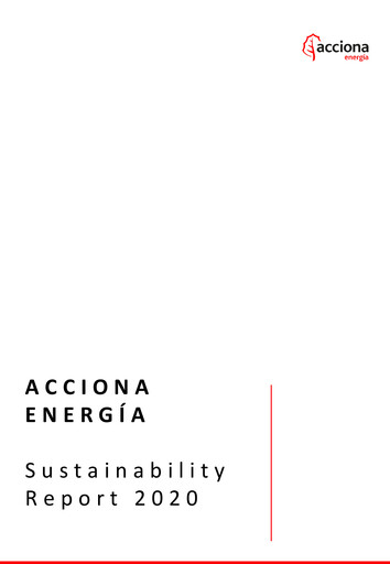 Thumbnail Acciona Energías Renovables Sustainability Report 2020
