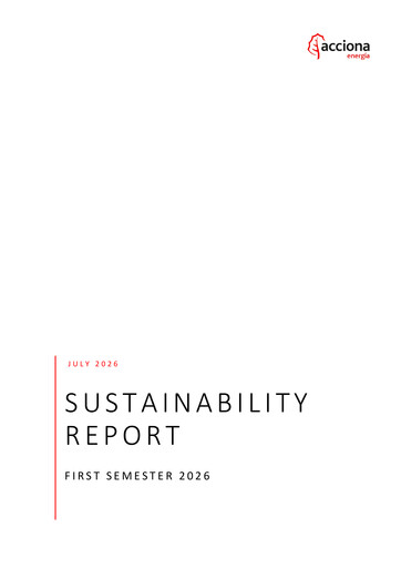 Miniature Acciona Energías Renovables Rapport de durabilité 2026-h1