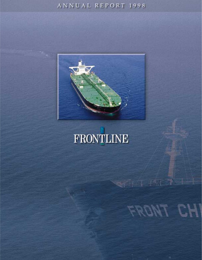 Thumbnail Frontline Annual Report 1998