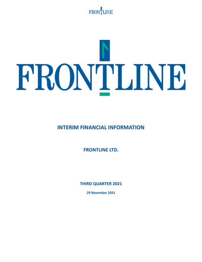 Thumbnail Frontline Quarterly Report 2021-q3